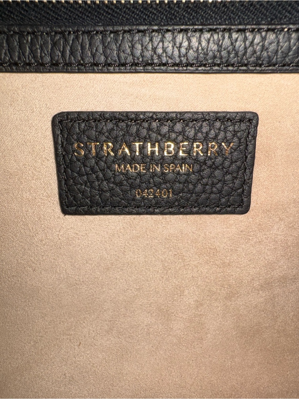 Strathberry Black Lana Hobo Bag with Adjustable Crossbody Strap - Picture 3 of 10